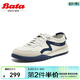 Bata休閑鞋男夏商場(chǎng)新款牛皮透氣舒適百搭厚底運動(dòng)鞋EVK20BM5 米白/藍 40
