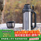 樂(lè )扣樂(lè )扣（LOCK&LOCK）大容量保溫壺戶(hù)外旅行露營(yíng)不銹鋼便攜車(chē)載式手提暖壺2L灰色