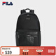 FILA 斐樂(lè )官方男士背包2026春新款時(shí)尚休閑電腦包書(shū)包商務(wù)雙肩包 正黑色-BK XS