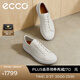 愛(ài)步（ECCO）休閑鞋男 2026年新款真皮簡(jiǎn)約舒適板鞋輕商務(wù)男鞋 柔酷10號560114 白色56011401007 40