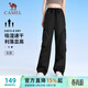 駱駝（CAMEL）速干工裝女褲戶(hù)外登山旅行休閑梭織長(cháng)褲 J25BAYL6079 幻影黑 XL