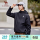 駱駝（CAMEL）戶(hù)外登山服中性加絨防潑水風(fēng)衣外套 C34CW0L4626A 幻影黑 L
