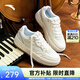 安踏（ANTA）皎月丨關(guān)曉彤同款26年春季新款百搭時(shí)尚女鞋運動(dòng)鞋板鞋122548032 【關(guān)曉彤同款】象牙白/微蛋白/冰凍藍-3 37.5 (女6.5)
