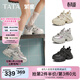 他她（TATA）厚底老爹鞋女新款增高運動(dòng)鞋透氣百搭休閑鞋CY202BH5 灰/銀/紫 36