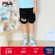 FILA斐樂(lè )兒童童裝短褲2026年夏季新款男中大童針織五分褲 傳奇藍-NV 170