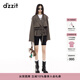 DZZIT地素短外套春秋線(xiàn)條構造都市風(fēng)格上衣女3J1F6019W 棕色 S