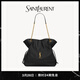 YSL圣羅蘭 女士JAMIE SHOPPING中號羊皮革托特包 黑色 U