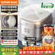 蘇泊爾（SUPOR）4升大容量 家用3-4人 電飯煲電飯鍋煮飯鍋柴火飯 0涂層不銹鋼內膽球釜 一級能效 SF40HC1960微壓