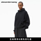 亞歷山大·王alexanderwang男女同款加厚長(cháng)袖連帽衫衛衣曠野美拉德 情侶同款 黑色 M