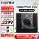 富士（FUJIFILM）instax 拍立得minievo/wideevo/Liplay一次成像相機 即拍即得相紙 生日禮物 送禮獎品 女生禮物 WIDE EVO 黑色【寬幅升級款】 官方標配【不含相