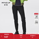 幻走（MOVEUP）【商場(chǎng)同款】2023冬季新款丈根織帶設計師牛仔打底褲女 牛仔黑 M