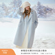 香影雙面呢白色羊毛大衣女2025冬季新款呢子過(guò)膝中長(cháng)韓系毛呢外套 航線(xiàn)藍 XL 170/92A/125-140斤