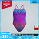 速比濤（Speedo）泳衣女競訓系列健身訓練肩背靈活緊致貼合競速連體泳衣 藍/紫 34
