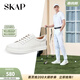 圣伽步（SKAP）板鞋男士經(jīng)典休閑戶(hù)外旅游小白鞋 米白 38