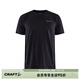 CRAFT戶(hù)外COLLECTIVE BI-BLEND SS TEE 男子運動(dòng)透氣跑步T恤短袖 經(jīng)典黑 M