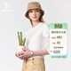 哈吉斯（HAZZYS）女裝25春PHIZ圓領(lǐng)長(cháng)袖T恤衫ABTSE0CAX03 米黃色OW M(160/84A38)