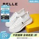 百麗（Belle）小白鞋女鞋商場(chǎng)款厚底增高一腳蹬單鞋透氣休閑鞋U8N1DAM3 白色 37 (235mm)