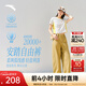 安踏（ANTA）自由褲丨夏季冰絲直筒長(cháng)褲闊腿褲女新款寬松修身彎刀褲高腰長(cháng)褲 【cleanfit-松弛彎刀褲】古茶棕-1 | 遮肉顯瘦 M (女165)