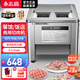 志高（CHIGO）切肉機電動(dòng)絞肉機商用切片機一體機全自動(dòng)多功能切肉片肉絲機切菜機家用打肉機 雙刀口易拆款（默認3.5+5mm）