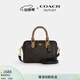 蔻馳（COACH）奧萊女士女包經(jīng)典老花ROWAN 迷你波士頓單肩斜挎包手提包 IM/胡桃木色/棕黃色