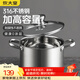 炊大皇湯鍋316不銹鋼加厚小奶鍋煮面無(wú)涂層燉湯煲湯鍋20cm