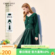 秋水伊人法式優(yōu)雅連衣裙套裝2026春季新款女裝針織衫吊帶裙兩件套 灰綠 L