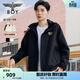 BOY LONDON【翼動(dòng)新紀】春情侶三合一夾克潮牌百搭抽繩外套N23072 黑色 M