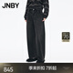 江南布衣（JNBY）【商場(chǎng)同款】25冬新品卷邊牛仔褲休閑棉質(zhì)中腰香蕉褲5P0E14970 961/牛仔近黑 L