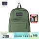 JANSPORT杰斯伯書(shū)包輕便雙肩包男女旅行包簡(jiǎn)約背包電腦包學(xué)生校園 4QUTKM1軍綠色-帶側邊袋