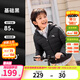 安踏兒童輕薄羽絨服男女大小童寶寶2025秋冬季新款90絨保暖外套上衣服 基礎黑5901-1 85%絨子含量 150 充絨量48g