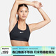耐克NIKE女春夏運動(dòng)內衣 中度支撐 防墜防下垂DX6822-010黑XL