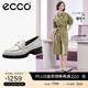 愛(ài)步（ECCO）【明星同款】樂(lè )福鞋女 百搭厚底粗跟英倫風(fēng)單鞋女 摩登490013 HL 石灰色49001301378 建議選小一碼 37 （偏大，建議選小一碼）