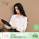 三彩【六好流光衫】2026春季新款襯衫翻領(lǐng)寬松襯衣簡(jiǎn)約通勤疊穿Z 珍珠白 S 155/80A