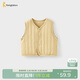童泰（TONGTAI）嬰兒馬甲秋冬季純棉夾棉男女寶寶衣服背心坎肩馬夾上衣黃色73cm
