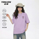 唐獅（TonLion）純棉短袖t恤女裝新款寬松顯瘦小個(gè)子女士上衣服可愛(ài)卡通潮流半袖