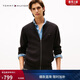 Tommy Hilfiger【含羊毛】秋冬男裝商務(wù)休閑青年針織夾克棒球開(kāi)衫毛衣外套