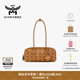 MCM【春夏新品】MCM AREN小號腋下包法棍包臘腸包流行日常通勤女包 干邑色 小號