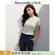 Abercrombie & Fitch【多色圓領(lǐng)T】經(jīng)典小麋鹿圖案女裝25夏季美式短袖T恤139-5272 綠色 S (165/88A)