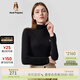 暇步士（Hush Puppies）女裝秋中高領(lǐng)長(cháng)袖打底衫T恤 188黑色 XS