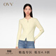 OVV【可機洗黃金羊毛】春夏熱賣(mài)女裝圓領(lǐng)拉鏈針織外套 淺黃（凈色）03 M