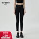 深呼吸DEEP BREATH女裝通勤高腰雙腰頭四面彈力小腳正裝西褲女8100060 黑 M (3碼)