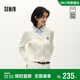 森馬（Semir）商場(chǎng)同款|森柔針織開(kāi)衫女冬季襯衫領(lǐng)假兩件2025毛衫101725107022