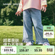 巴拉巴拉【balaOne】巴拉巴拉童裝兒童長(cháng)褲女童2026新款春秋裝直筒牛仔褲 元氣藍88101 100