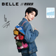百麗（Belle）張凌赫同款方程式跑道賽車(chē)鞋德訓鞋新款女鞋休閑鞋E2L1DAM6預售 紅色【張凌赫同款】 37