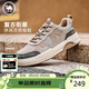 駱駝牌 男鞋復古板鞋子男休閑皮面滑板運動(dòng)鞋 P15A342011 山沙 42