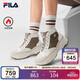 FILA 斐樂(lè )官方女鞋加絨老爹鞋運動(dòng)鞋冬中幫保暖厚底靴