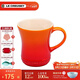 酷彩（Le Creuset） 炻瓷400毫升馬克杯子咖啡早餐辦公家用茶水杯麥片早餐杯陶瓷歐式 400ml馬克杯桔色