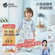 貝肽斯嬰兒睡袋夏季薄兒童睡裙純棉家居空調防踢被一體睡衣宇航員100碼