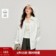 茵曼（INMAN）簡(jiǎn)約蕾絲拼接純棉白襯衫2026春季女裝新款寬松長(cháng)袖氣質(zhì)襯衣 白色 L