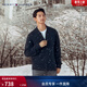 Tommy Hilfiger【純羊毛】秋冬男裝商務(wù)休閑青年棒球領(lǐng)羊毛衫針織開(kāi)衫外套 深藍色DV6 S  （推薦：120-135斤）